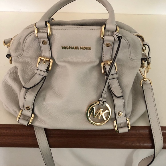 Michael Kors Bedford medium leather satchel white - Picture 5 of 8